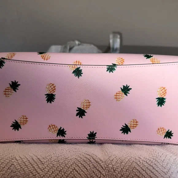 Kate Spade Pink Pineapple Tote, Wallet, and Make-Up Case Set - Picture 3 of 14